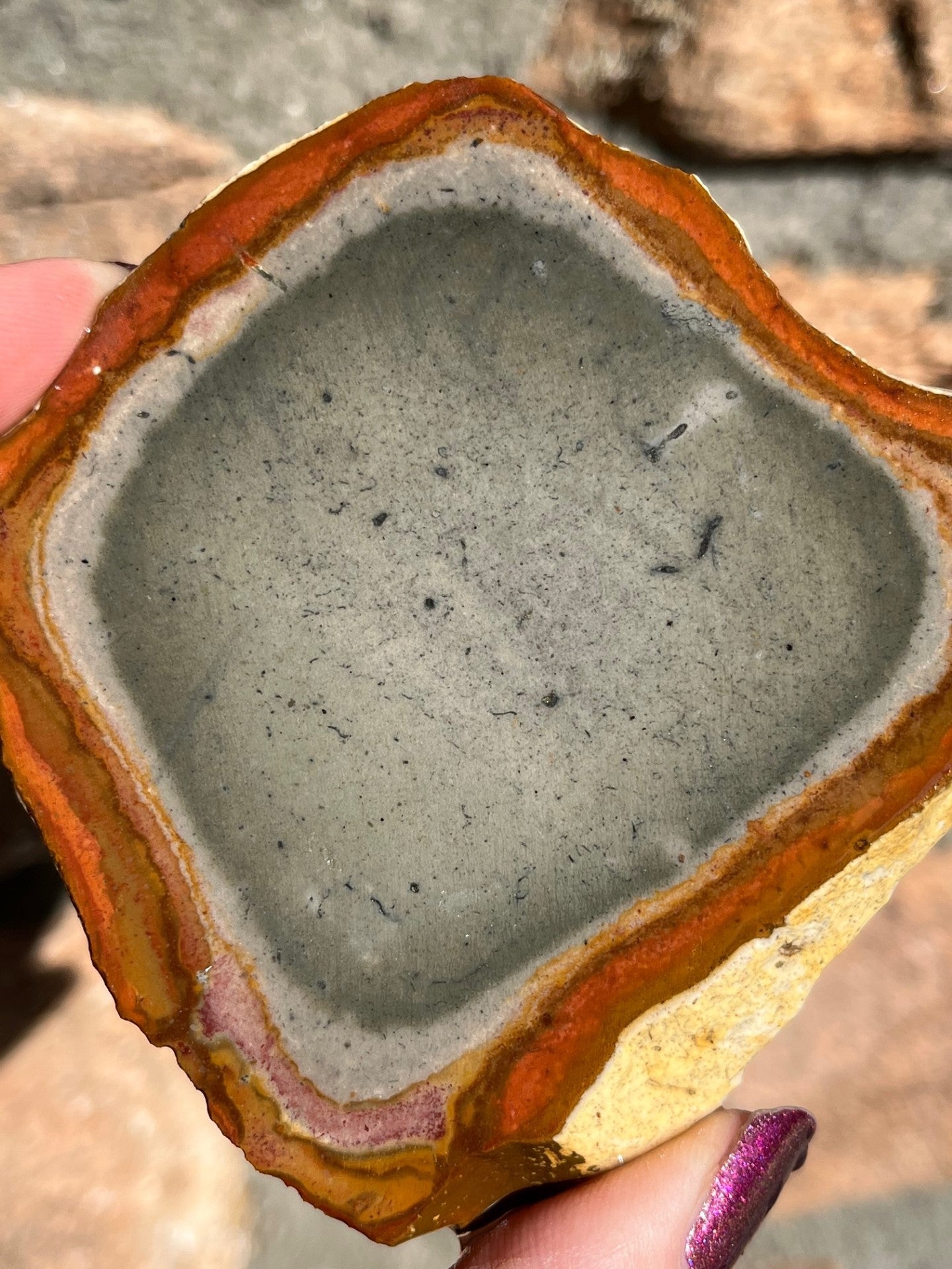 Polychrome Jasper Lapidary Slab slice