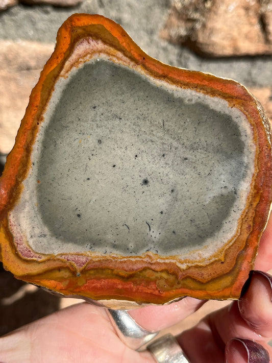 Polychrome Jasper Lapidary Slab slice