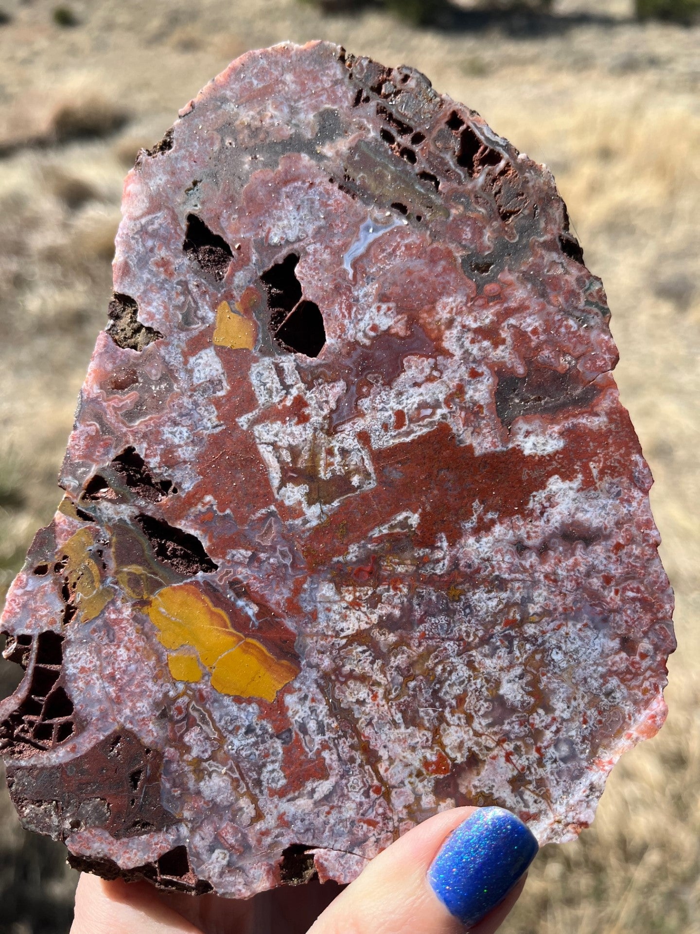 Moroccan Moss agate stone End Cut