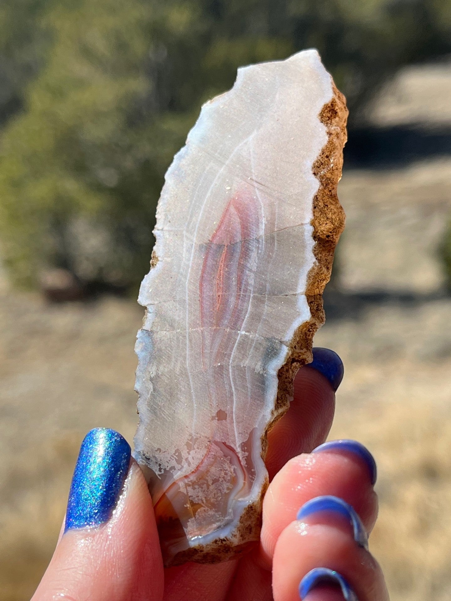 Milawi Agate lapidary slab stone